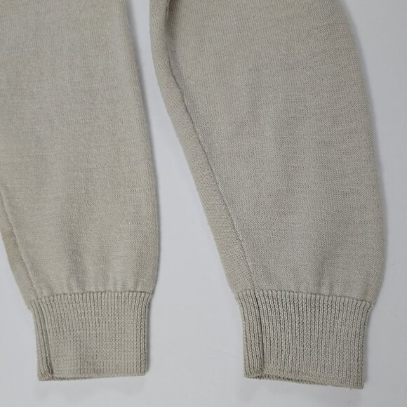 BELLISSIMO Moda Italia Men's Oatmeal Sweater Pullover Crew Neck Merino Wool Sz S - Picture 4 of 9